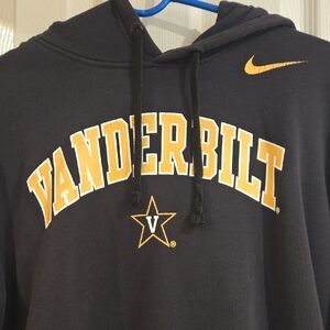 Nike Black and Gold Vanderbilt Men's Hoodie Large